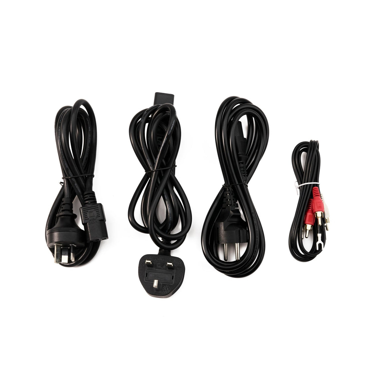 Vestlyd PRO T2 DJ-Plattenspieler Schwarz Lieferumfang mit Netzkabeln und Cinch-Kabel