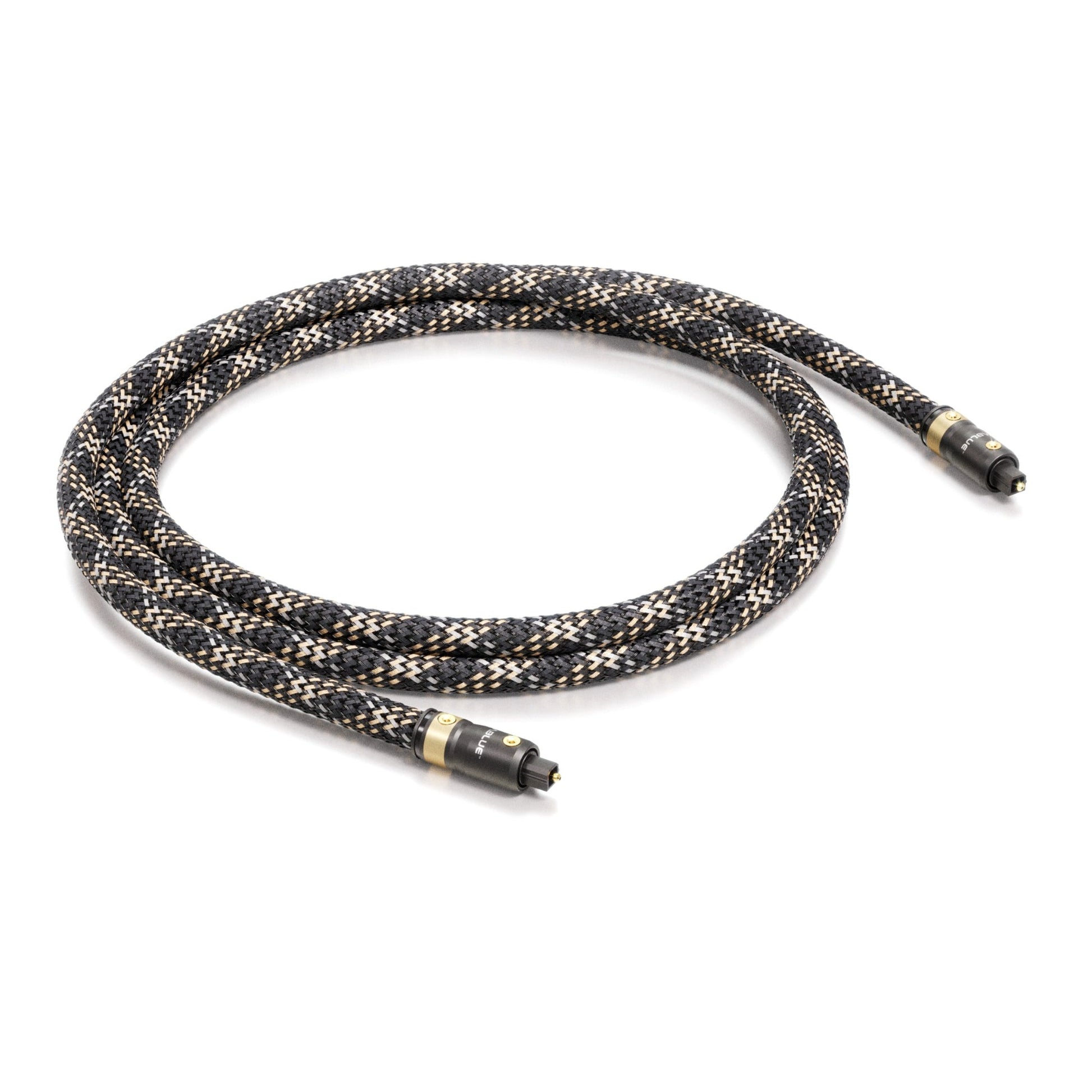 ViaBlue H-FLEX Optisches Kabel Toslink mit T8 Toslink-Steckern, Geflechtschlauch Cobra, Produktansicht