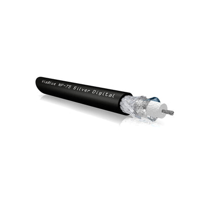 ViaBlue NF-75 Digitalkabel Kabelmantel mit versilberten OFC-Litzen und Silver Shield, Detailansicht