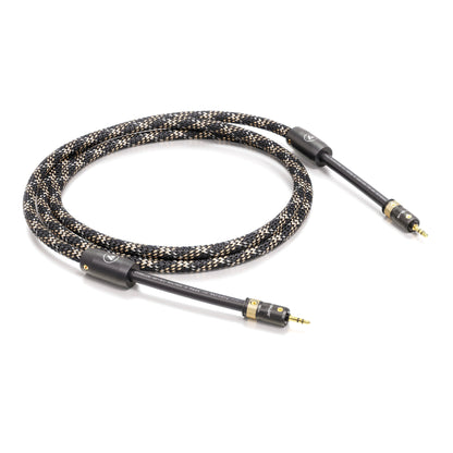 ViaBlue NF-S1 3,5mm-Stereo-Kabel mit T8 Klinkensteckern, Geflechtschlauch Cobra, Produktansicht