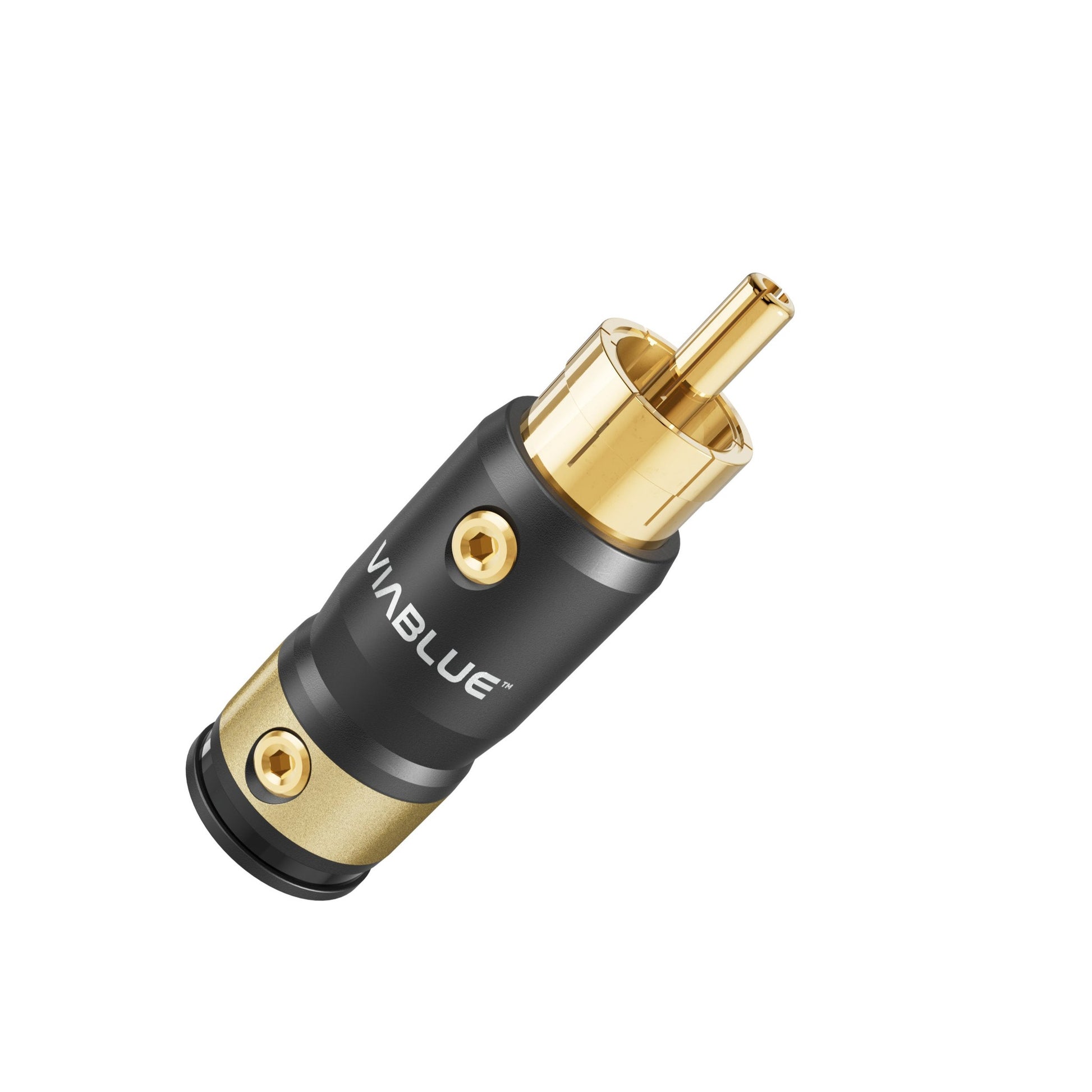ViaBlue NF-S1 Cinch/RCA NF-Kabel T8 Cinchstecker mit 24 Karat echtvergoldeten Kontakten, Detailansicht
