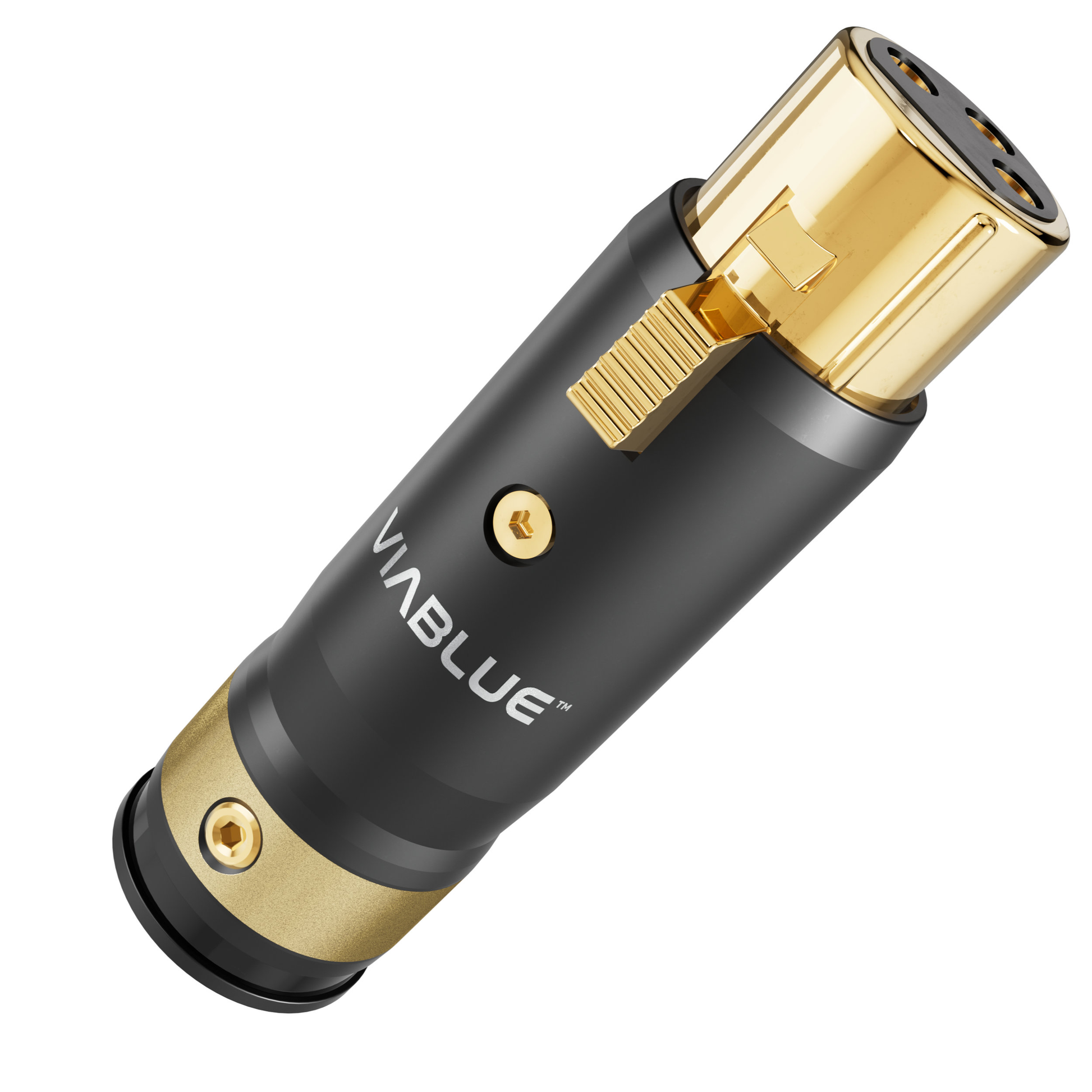 ViaBlue NF-S1 XLR-Kabel T8 XLR-Kupplung female mit 24 Karat vergoldeten Kontakten, Detailansicht