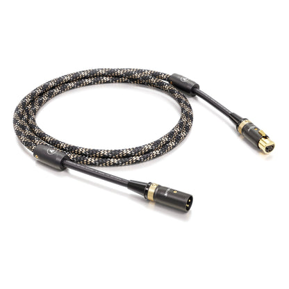 ViaBlue NF-S2 Digitalkabel AES/EBU mit T8 XLR-Steckern, Geflechtschlauch Cobra, 110 Ohm, Produktansicht