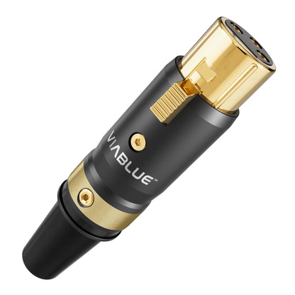 ViaBlue NF-S2 Digitalkabel T8 XLR-Kupplung female mit 24 Karat vergoldeten Kontakten, Detailansicht