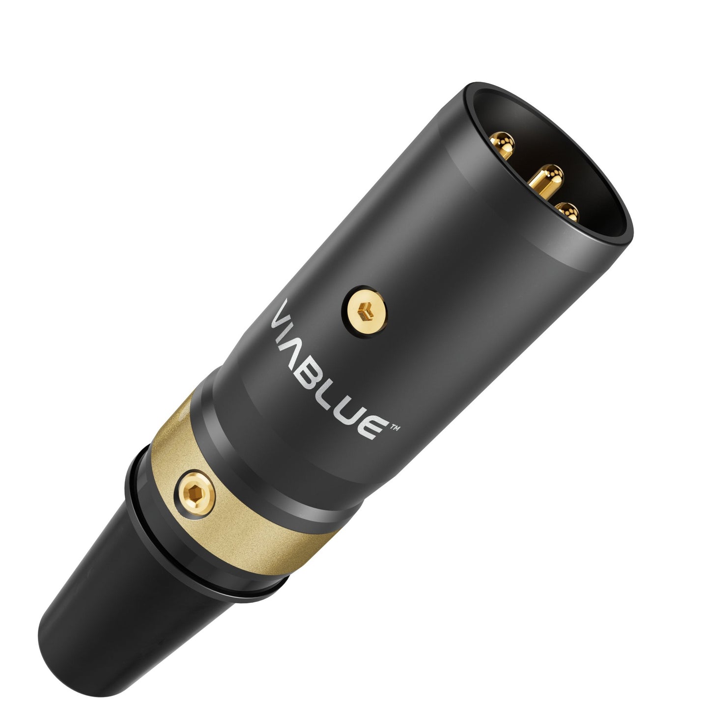 ViaBlue NF-S2 Digitalkabel T8 XLR-Stecker mit 24 Karat vergoldeten Kontakten, Detailansicht