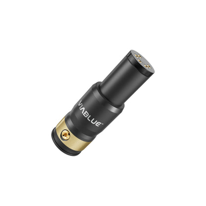 ViaBlue NF-S5 Phono- & Tonarmkabel T8 5-Pin-DIN-Tonarmstecker im Aluminiumgehäuse, Detailansicht
