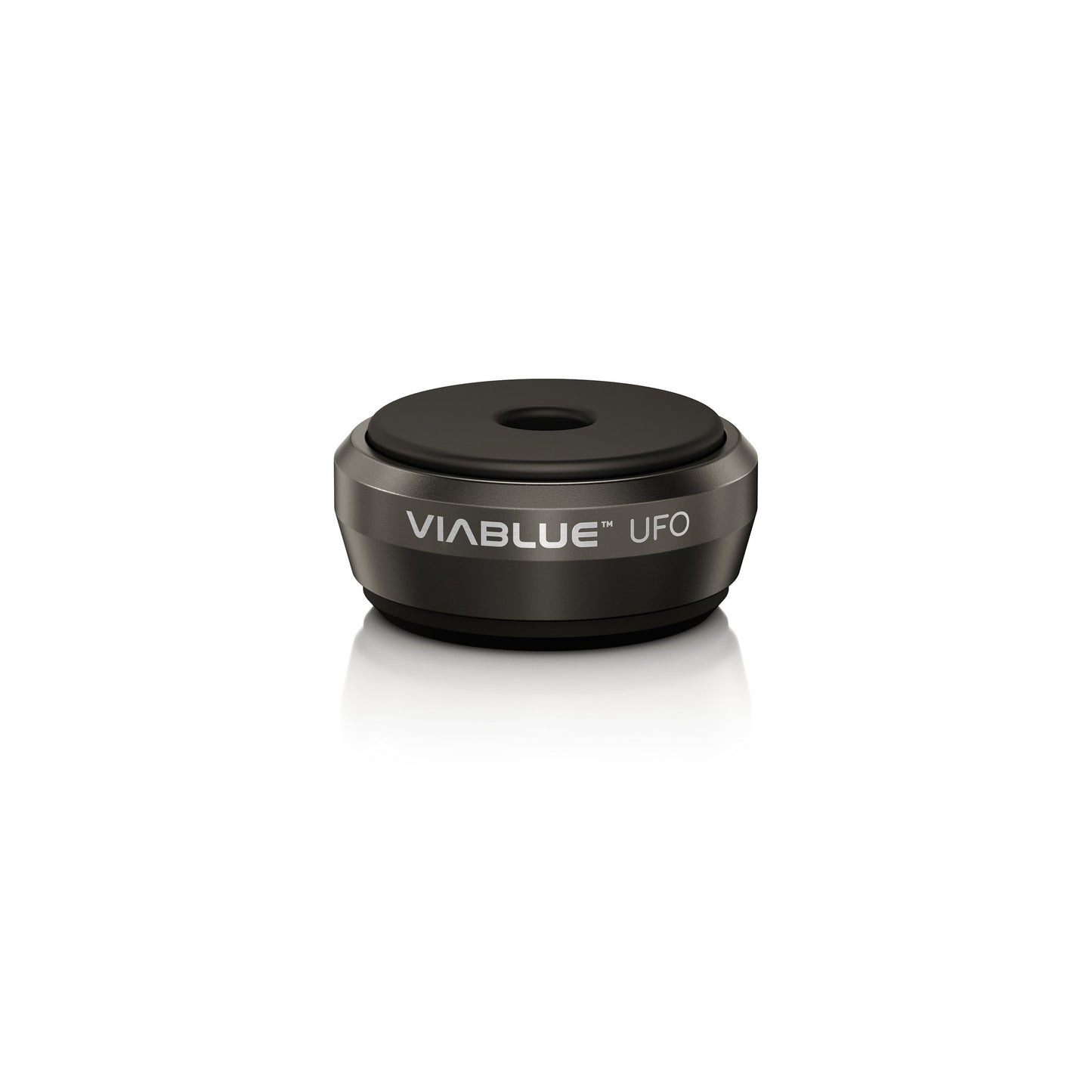 ViaBlue UFO Absorber schwarz Vibrationsdämpfer für bis zu 100 kg Belastung, Schrägansicht