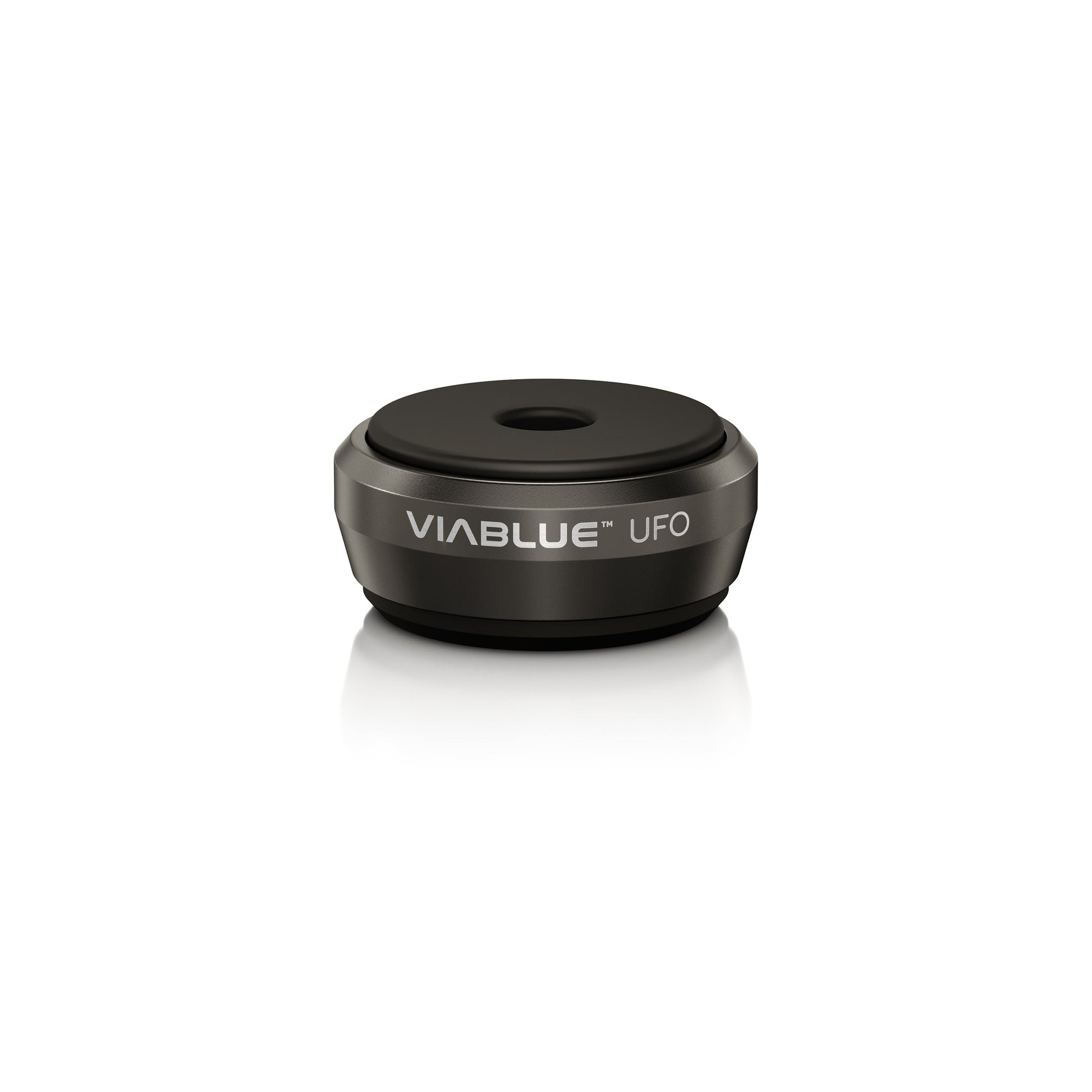 ViaBlue UFO Absorber schwarz Vibrationsdämpfer für bis zu 100 kg Belastung, Schrägansicht