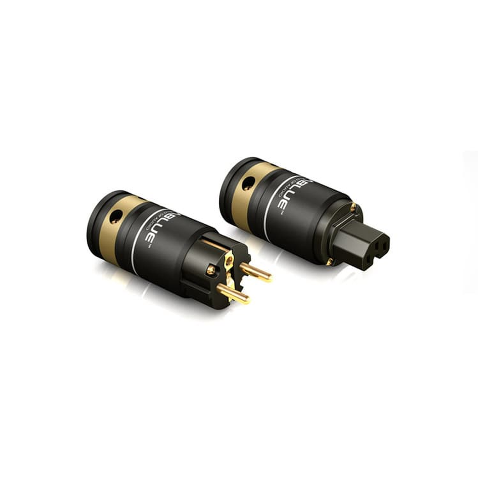 ViaBlue X-60 Netzkabel T6s Schutzkontakt-Stecker CEE 7/7 und Warmgerätebuchse IEC C15, Detailansicht