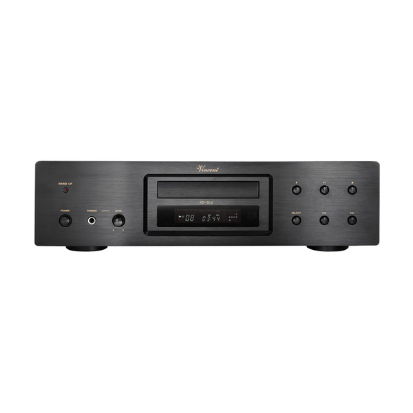Vincent CD-S1.2 Röhren-CD-Player schwarz Frontansicht