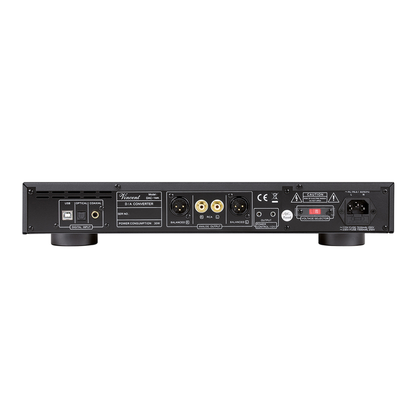 Vincent DAC-1 MK D/A-Wandler Rückansicht mit Digitaleingängen und XLR-Ausgängen