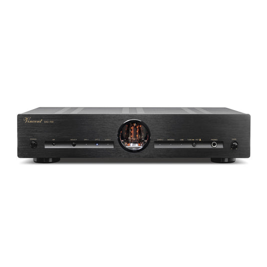 Vincent DAC-700 Röhren-DAC schwarz Frontansicht