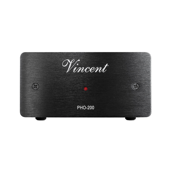 Vincent PHO-200 Phono-Vorverstärker schwarz Frontansicht