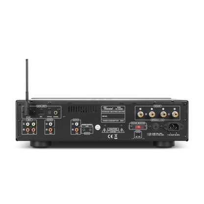 Vincent SV-500 MK Hybrid-Vollverstärker Rückansicht mit Bluetooth-Antenne und USB-Eingang