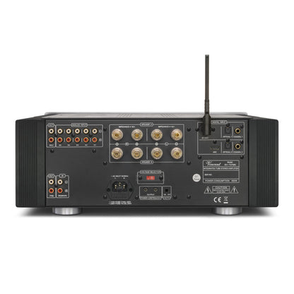 Vincent SV-737 MK Hybrid-Vollverstärker Rückansicht mit Anschlussfeld und Bluetooth-Antenne