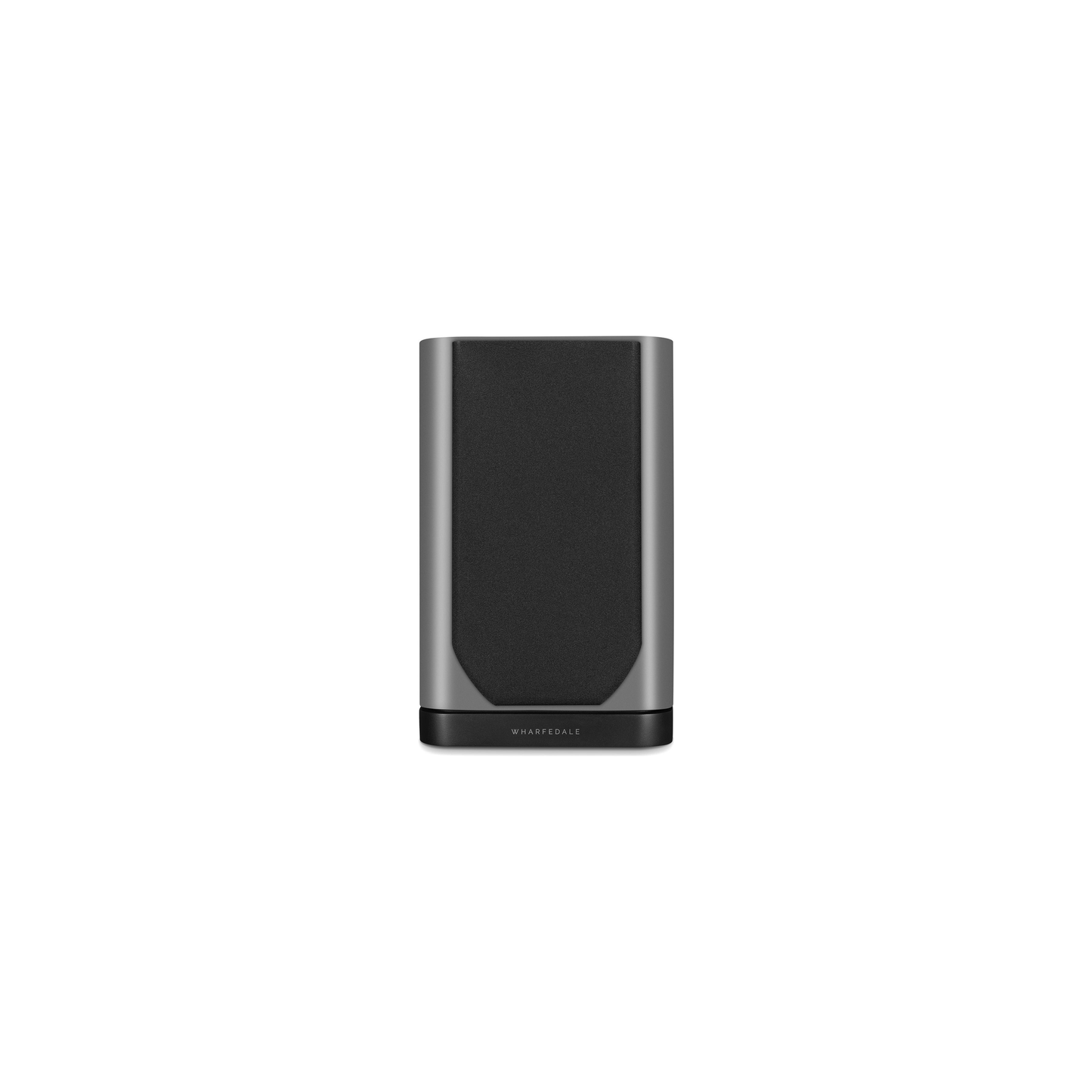 Wharfedale EVO 5.1 Regallautsprecher Lunar Grey matt Frontansicht mit Abdeckung