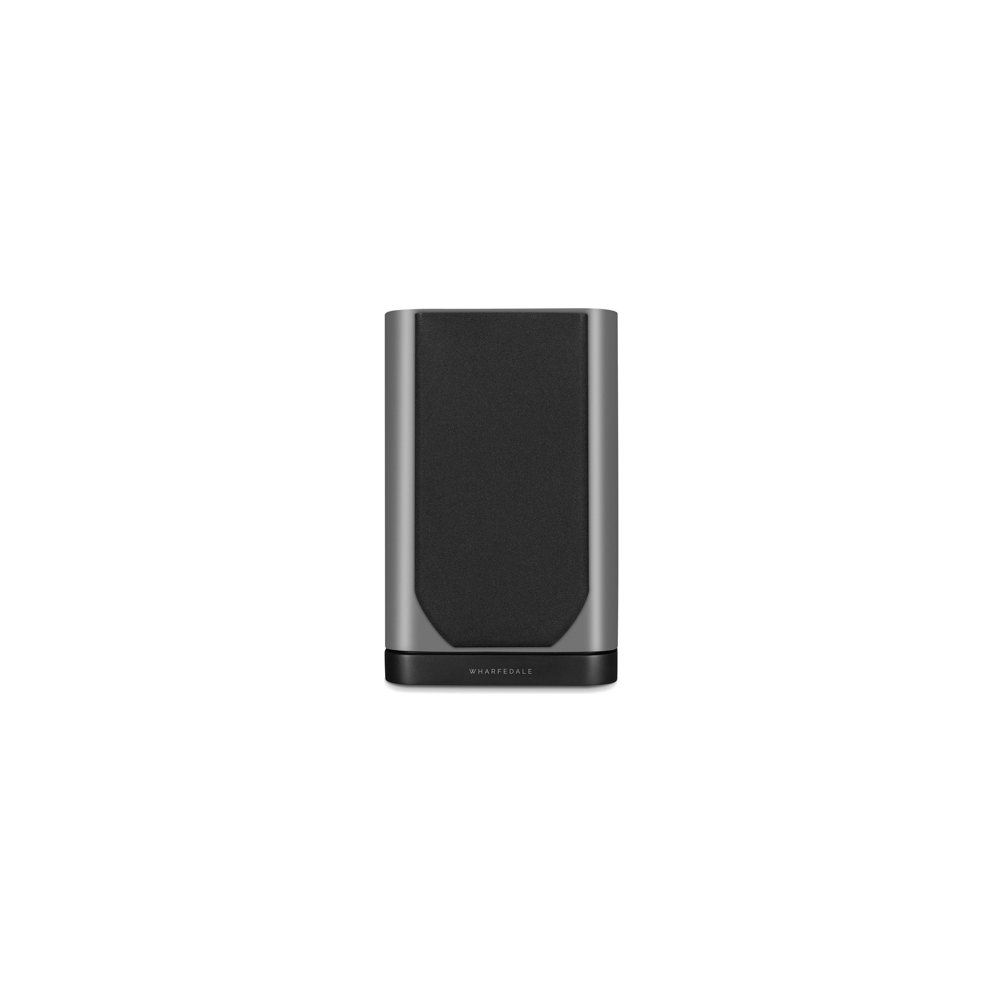 Wharfedale EVO 5.1 Regallautsprecher Lunar Grey matt Frontansicht mit Abdeckung