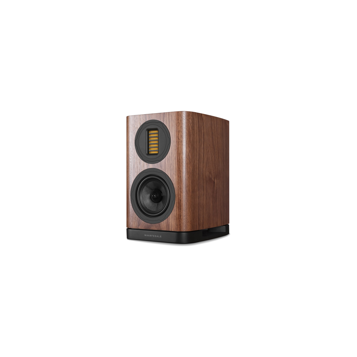 Wharfedale EVO 5.1 Regallautsprecher Nussbaum Schrägansicht