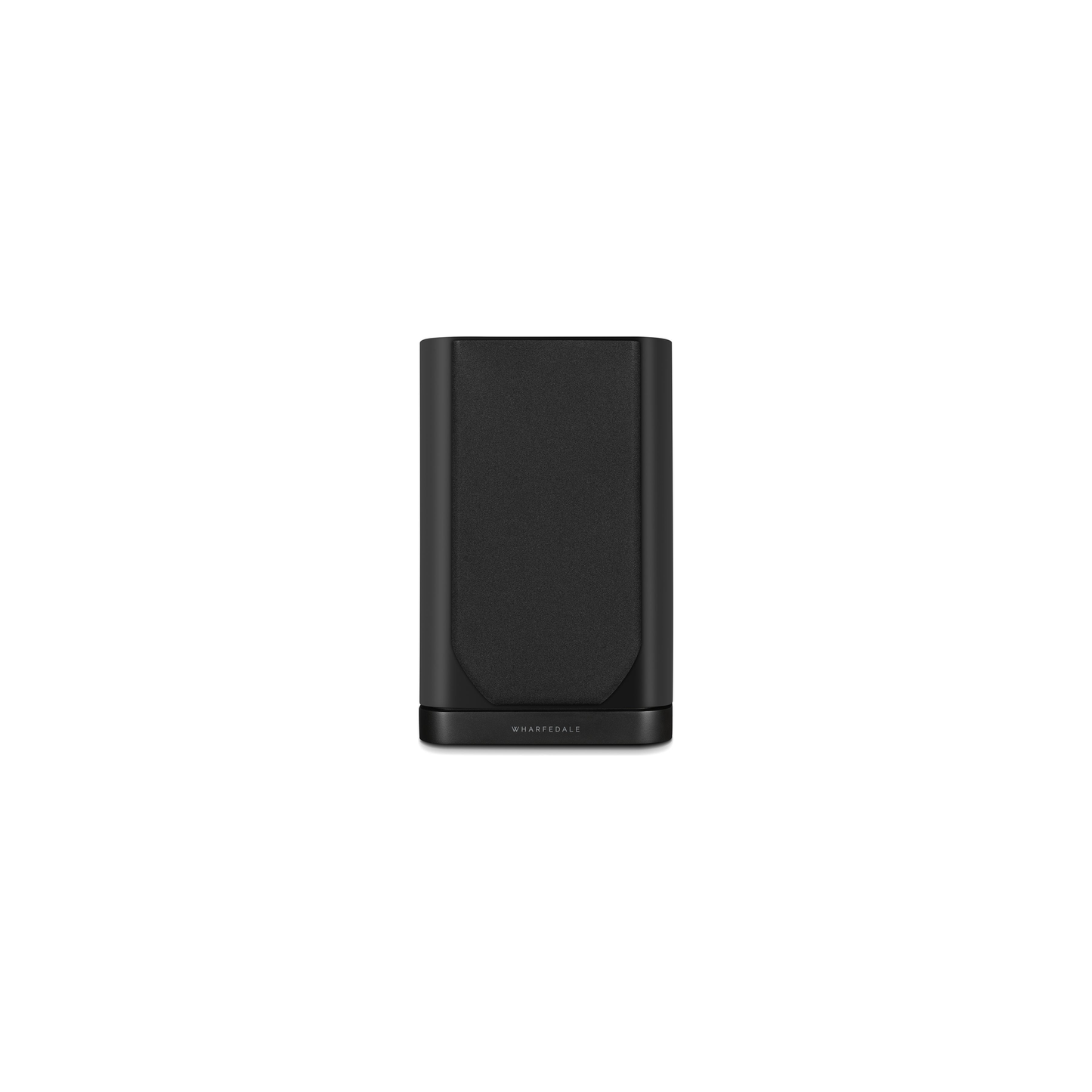 Wharfedale EVO 5.1 Regallautsprecher Schwarz matt Frontansicht mit Abdeckung