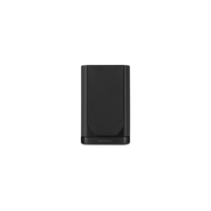 Wharfedale EVO 5.1 Regallautsprecher Schwarz matt Frontansicht mit Abdeckung