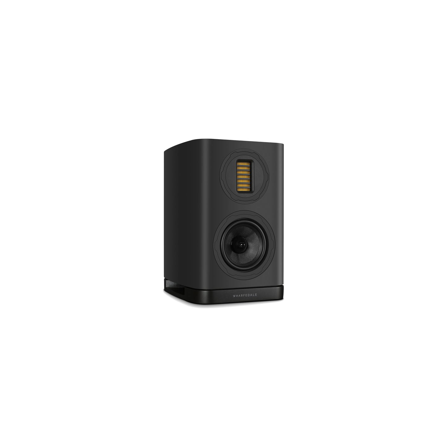 Wharfedale EVO 5.1 Regallautsprecher Schwarz matt Schrägansicht von der Gegenseite