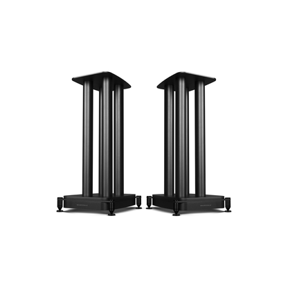 Wharfedale EVO 5.1 Stand Lautsprecher-Ständer Schwarz Paaransicht
