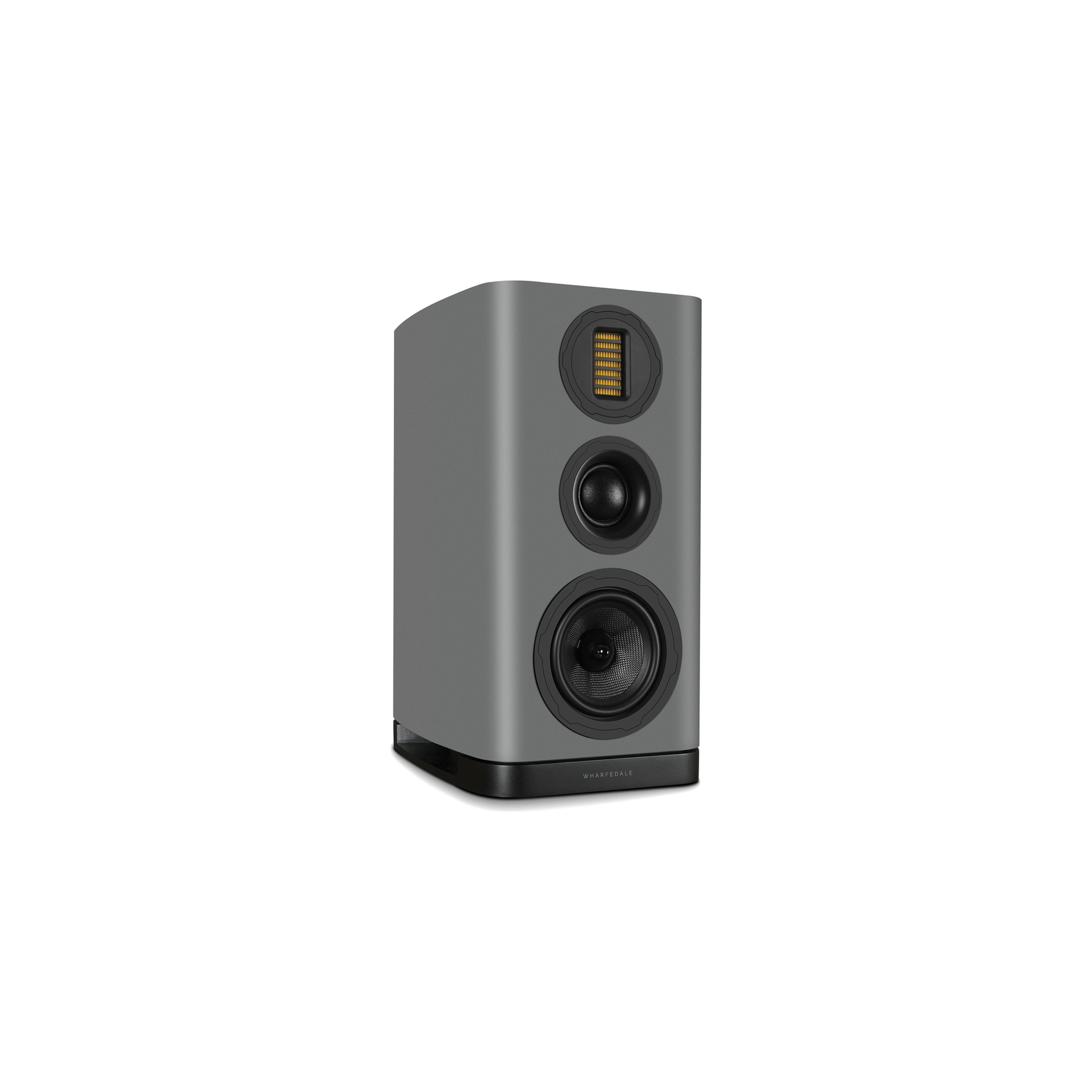 Wharfedale EVO 5.2 Regallautsprecher Lunar Grey matt Schrägansicht von der Gegenseite