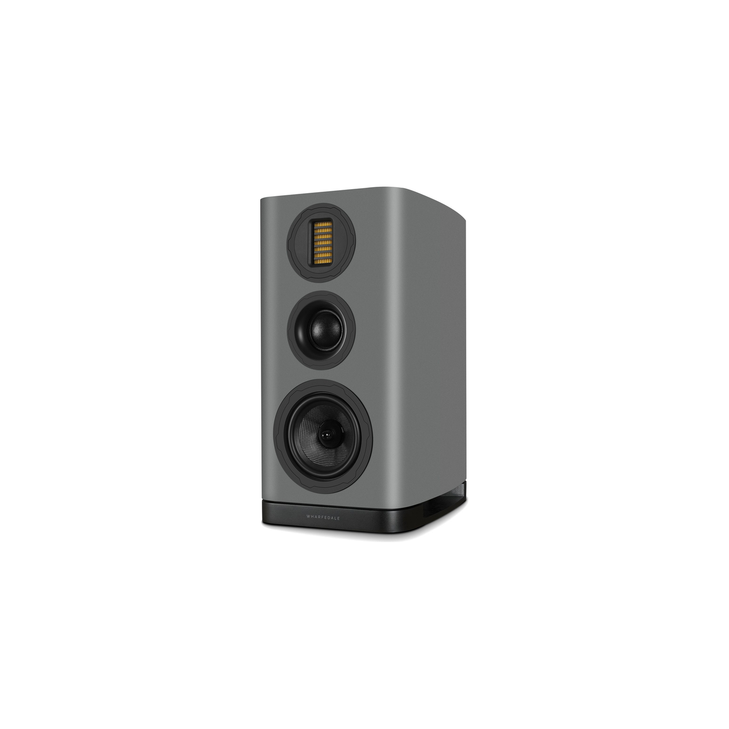 Wharfedale EVO 5.2 Regallautsprecher Lunar Grey matt Schrägansicht