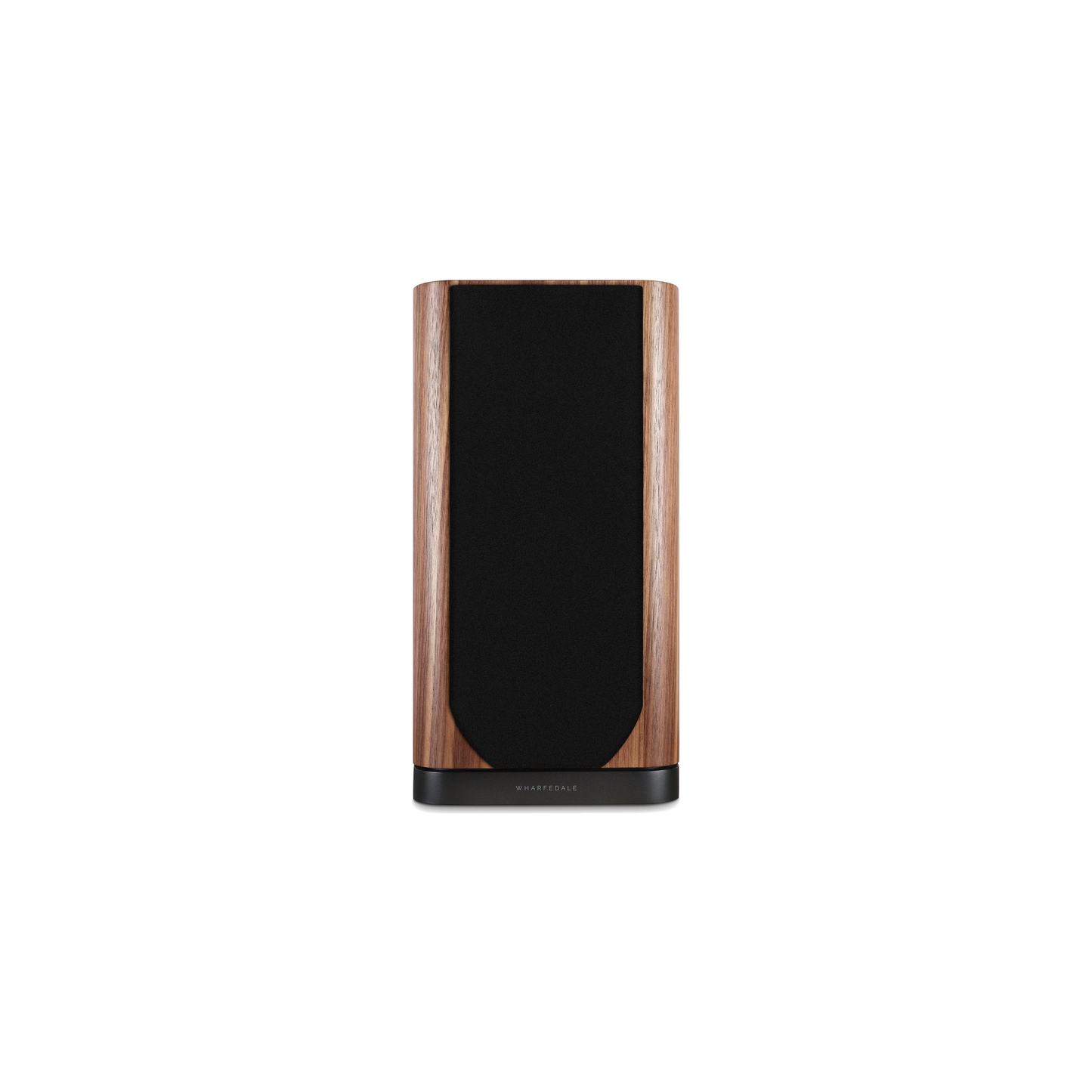 Wharfedale EVO 5.2 Regallautsprecher Nussbaum Frontansicht mit Abdeckung