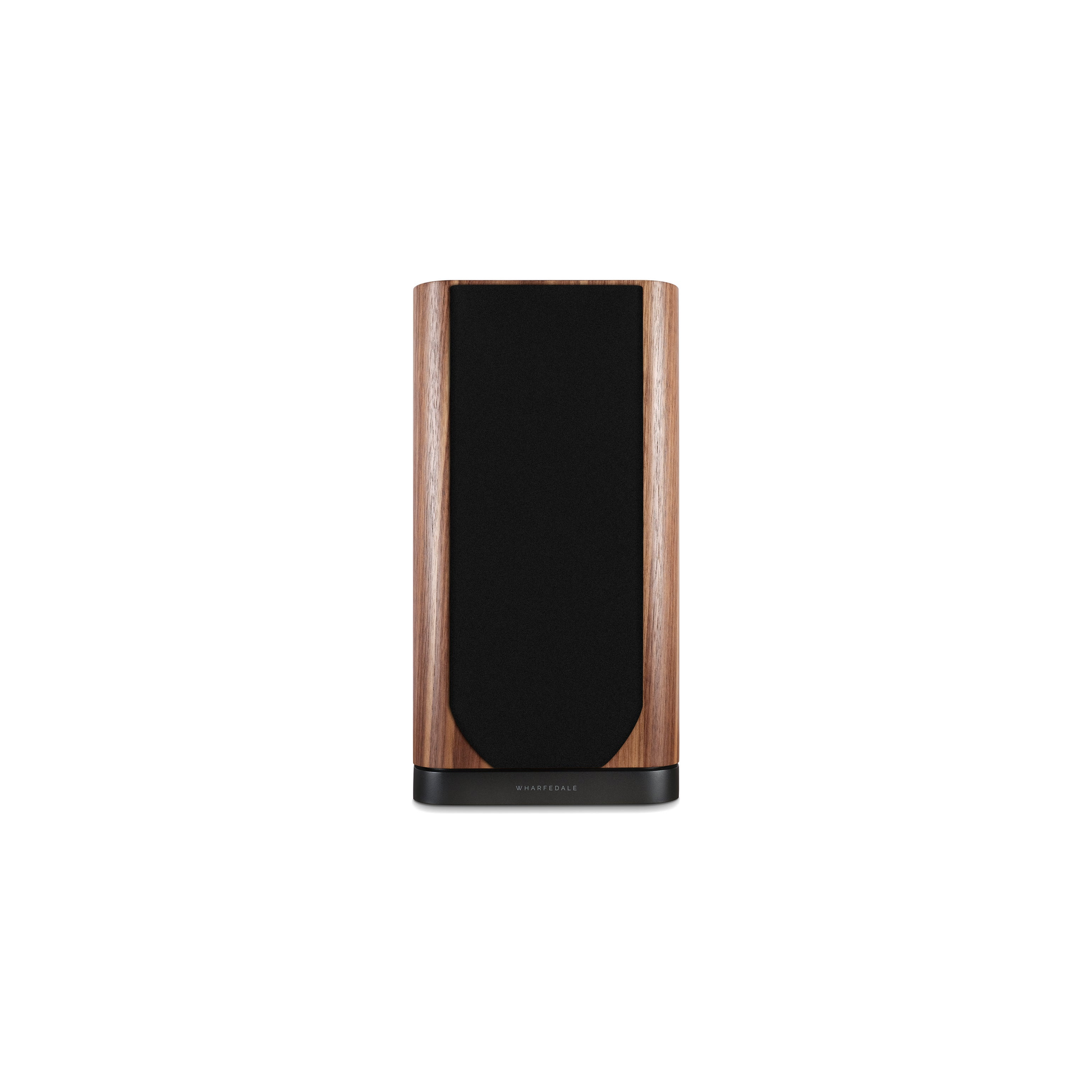 Wharfedale EVO 5.2 Regallautsprecher Nussbaum Frontansicht mit Abdeckung