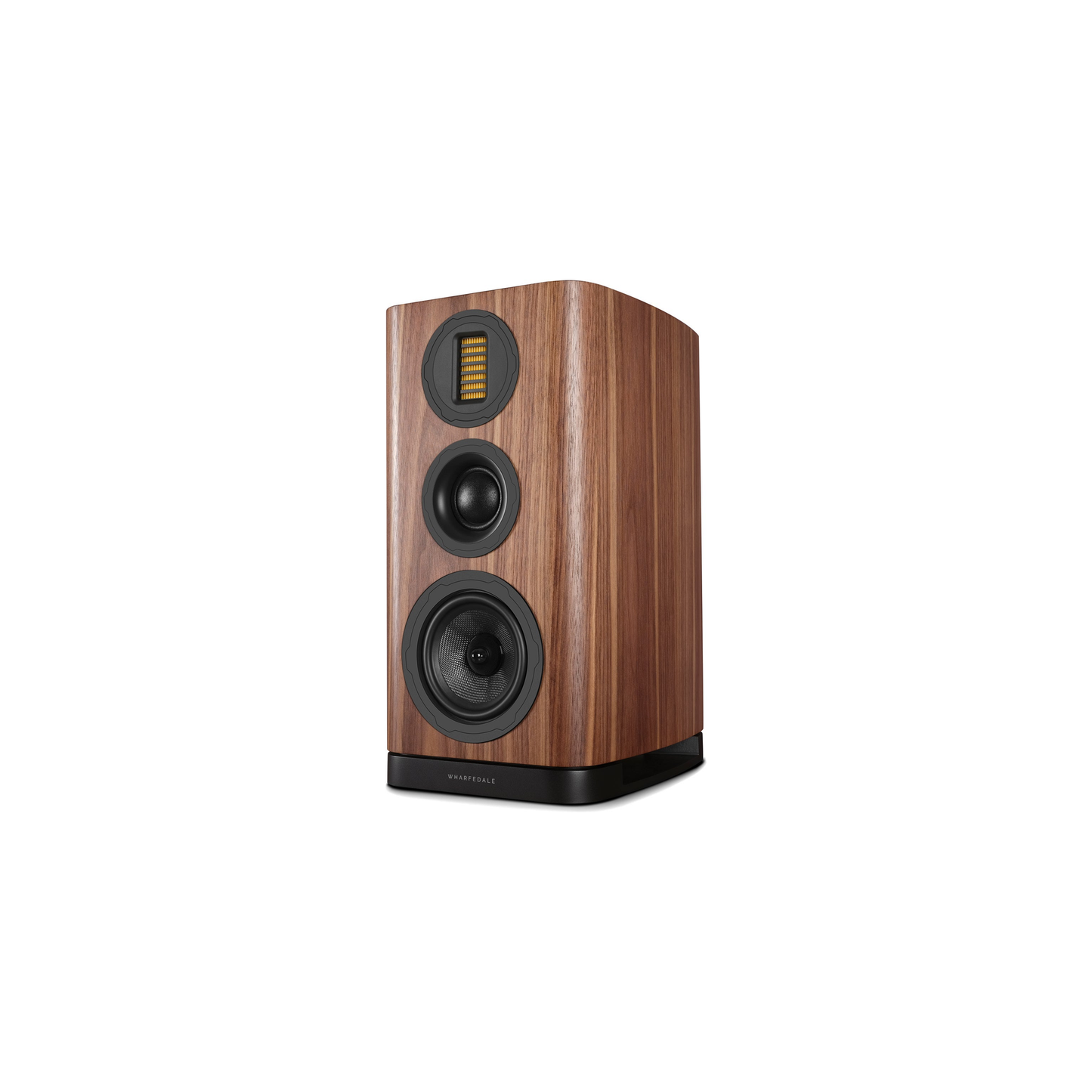 Wharfedale EVO 5.2 Regallautsprecher Nussbaum Schrägansicht