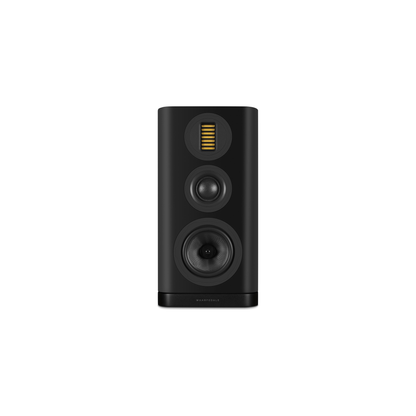 Wharfedale EVO 5.2 Regallautsprecher Schwarz matt Frontansicht ohne Abdeckung