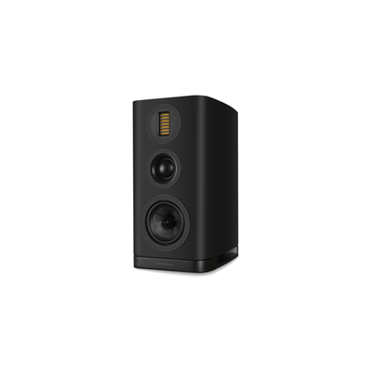 Wharfedale EVO 5.2 Regallautsprecher Schwarz matt Schrägansicht