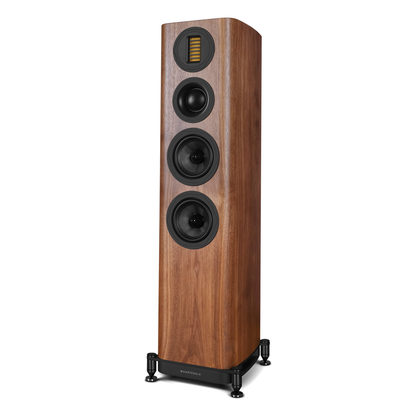 Wharfedale EVO 5.3 Standlautsprecher Nussbaum Schrägansicht