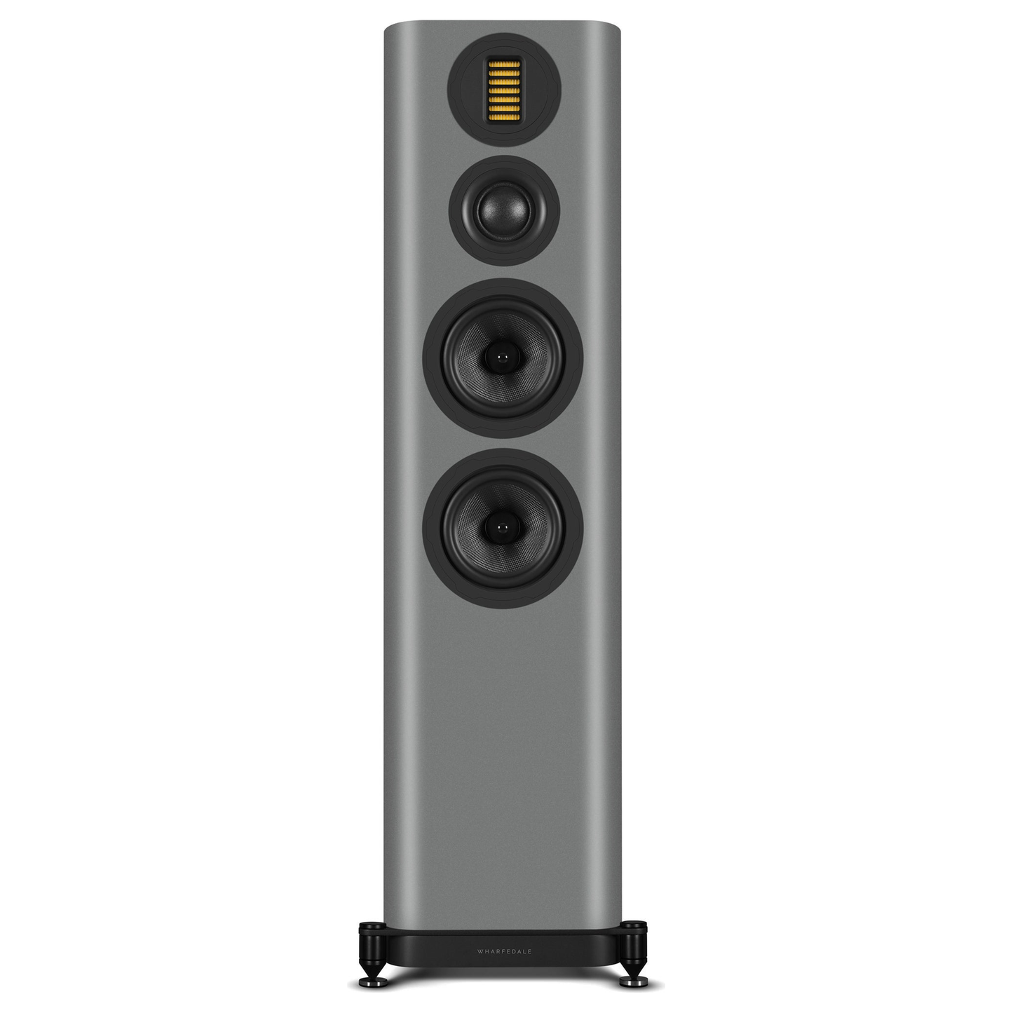 Wharfedale EVO 5.4 Standlautsprecher Lunar Grey matt Frontansicht ohne Abdeckung
