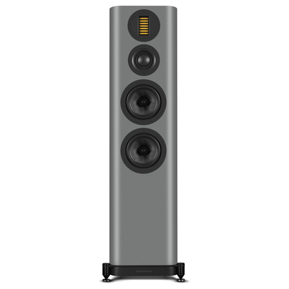 Wharfedale EVO 5.4 Standlautsprecher Lunar Grey matt Frontansicht ohne Abdeckung