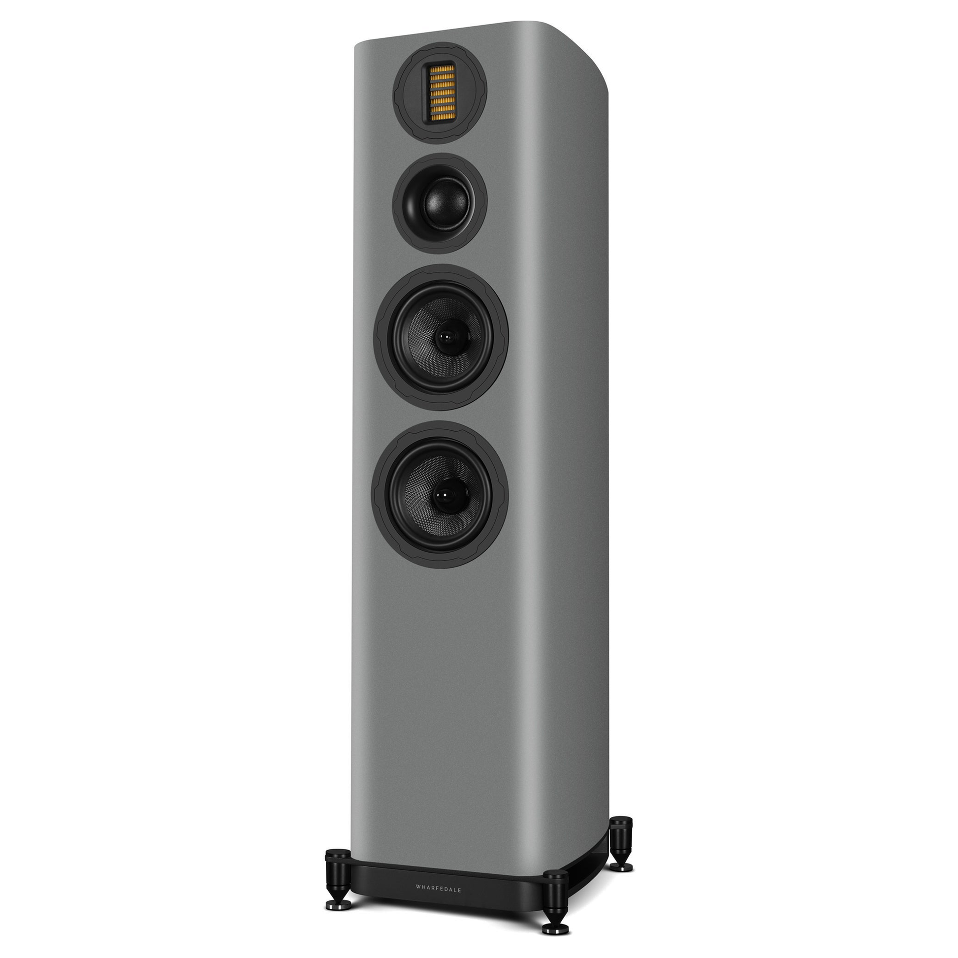 Wharfedale EVO 5.4 Standlautsprecher Lunar Grey matt Schrägansicht
