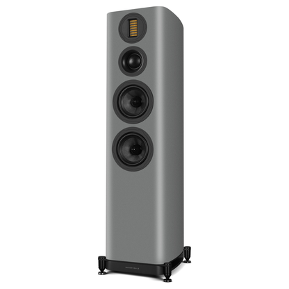 Wharfedale EVO 5.4 Standlautsprecher Lunar Grey matt Schrägansicht