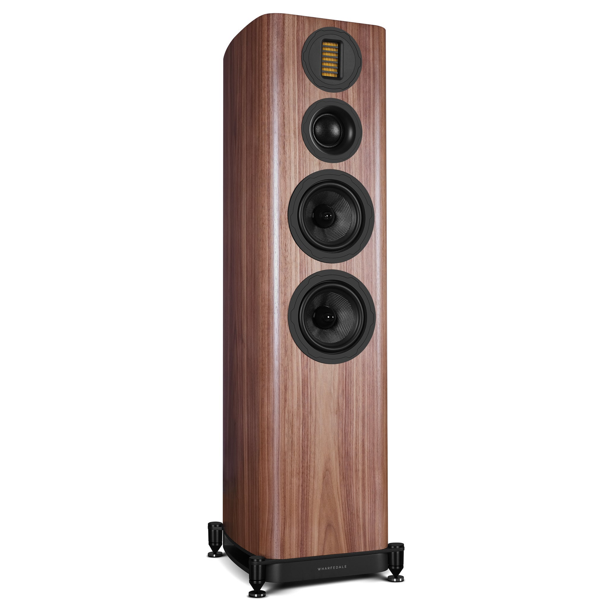 Wharfedale EVO 5.4 Standlautsprecher Nussbaum Schrägansicht von der Gegenseite