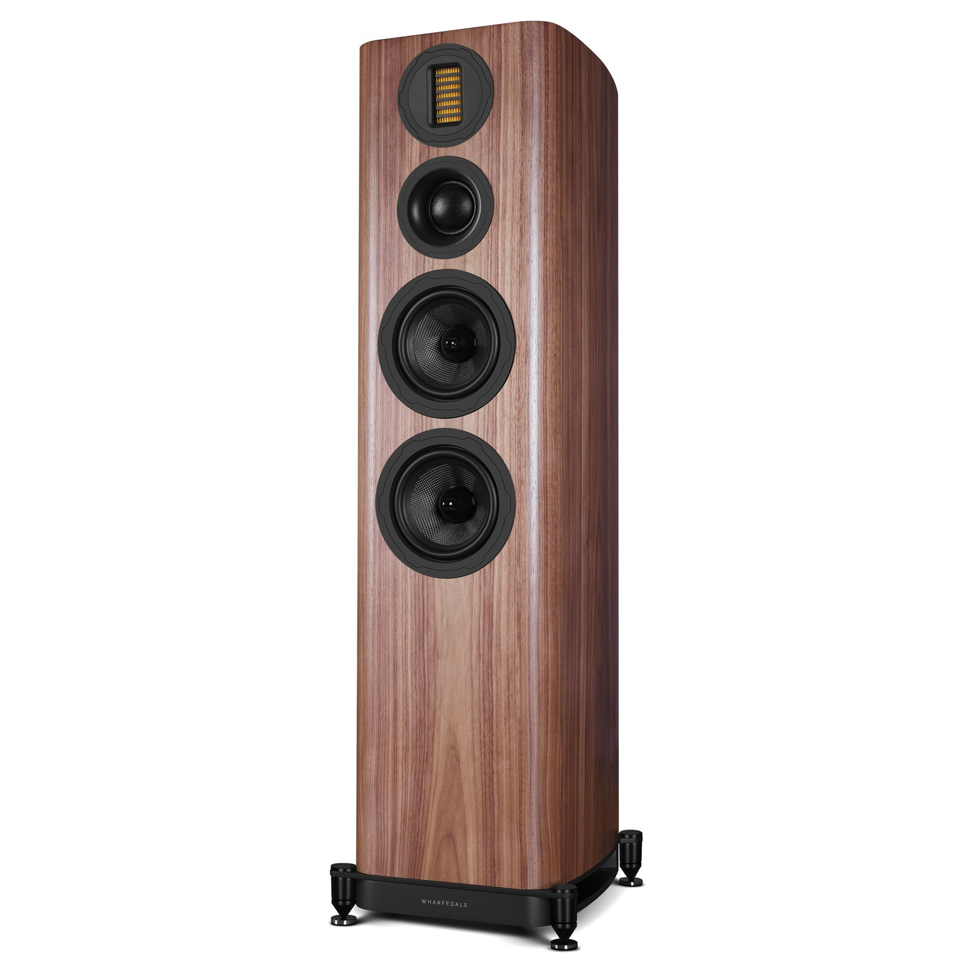 Wharfedale EVO 5.4 Standlautsprecher Nussbaum Schrägansicht