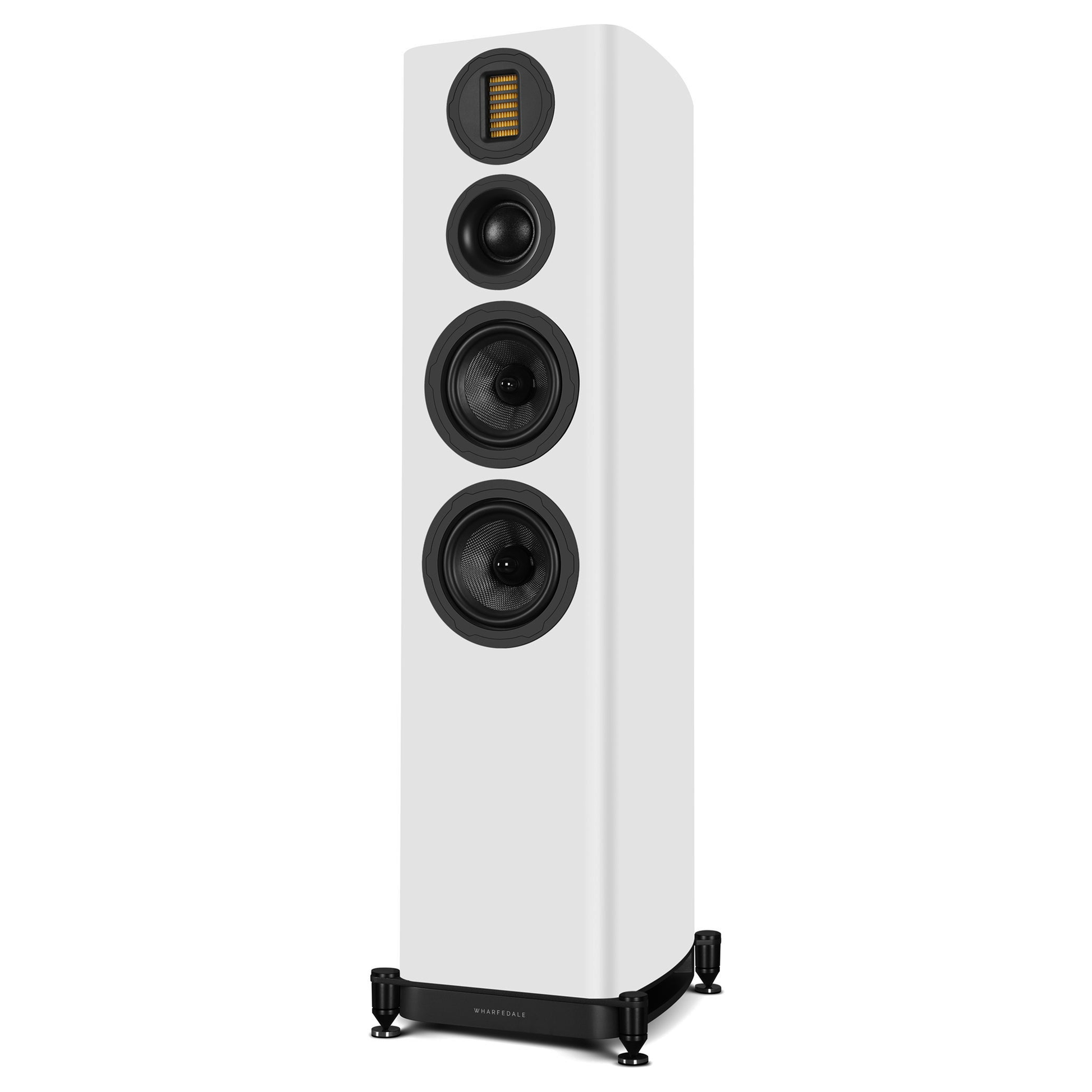 Wharfedale EVO 5.4 Standlautsprecher Weiss matt Schrägansicht