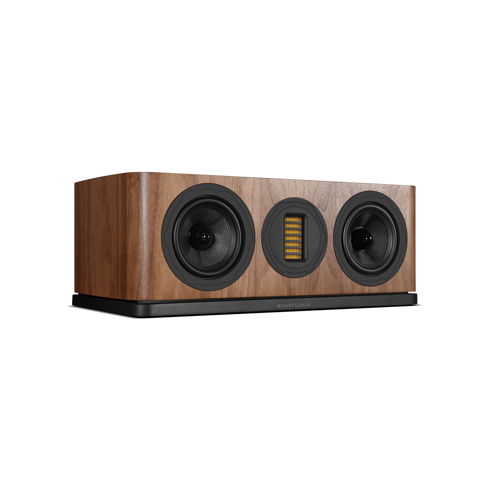 Wharfedale EVO 5.C Center-Lautsprecher Nussbaum Schrägansicht von der Gegenseite