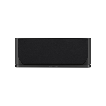 Wharfedale EVO 5.C Center-Lautsprecher Schwarz matt Frontansicht mit Abdeckung