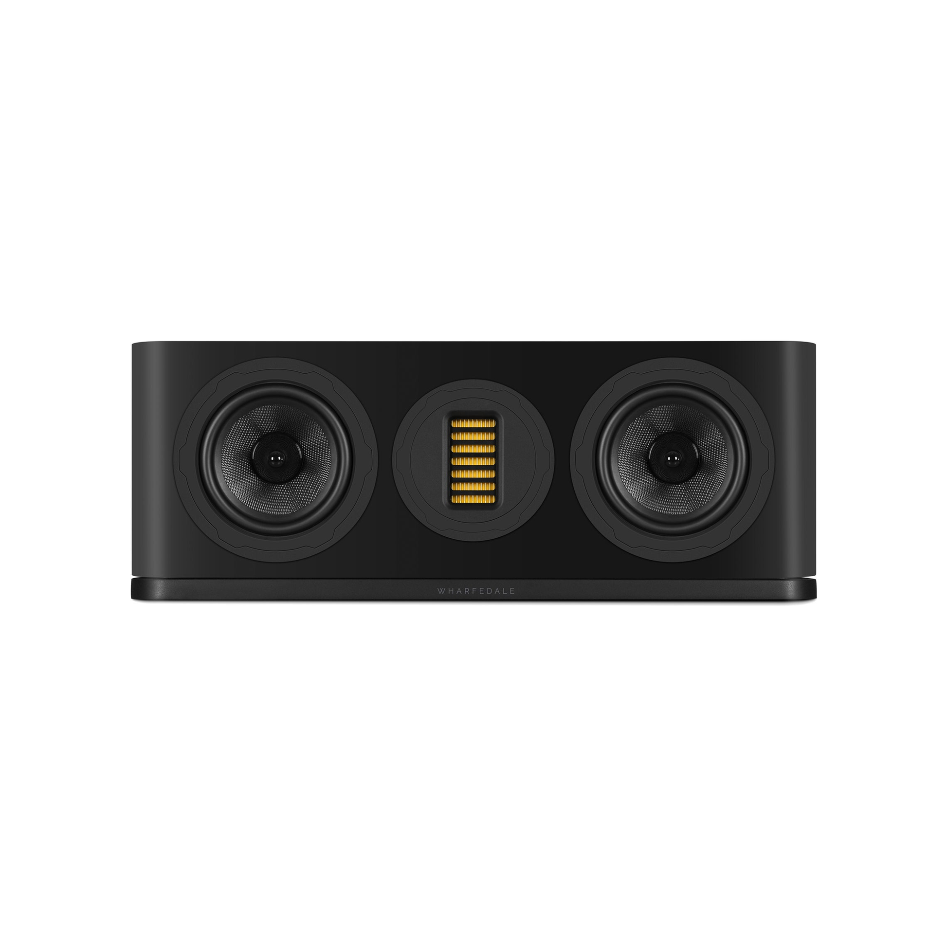 Wharfedale EVO 5.C Center-Lautsprecher Schwarz matt Frontansicht ohne Abdeckung