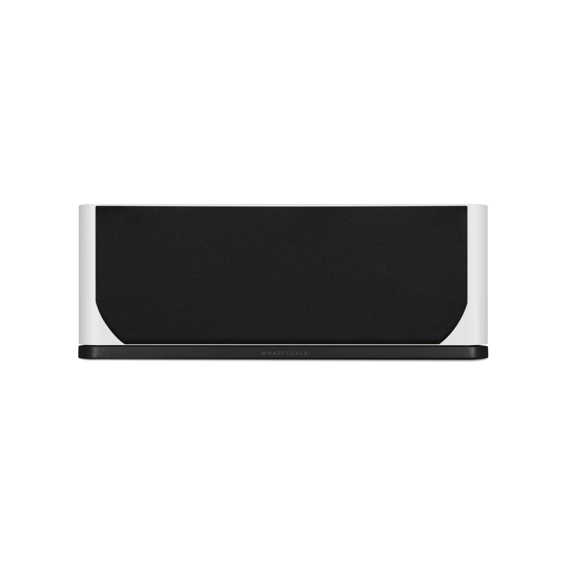 Wharfedale EVO 5.C Center-Lautsprecher Weiss matt Frontansicht mit Abdeckung