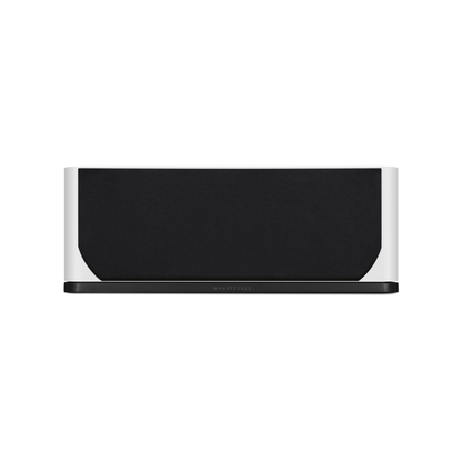 Wharfedale EVO 5.C Center-Lautsprecher Weiss matt Frontansicht mit Abdeckung