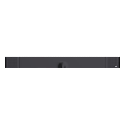 WiiM Bar Dolby-Atmos-Soundbar Glossy Black Draufsicht mit Atmos-Höhentreibern und WiiM-Logo