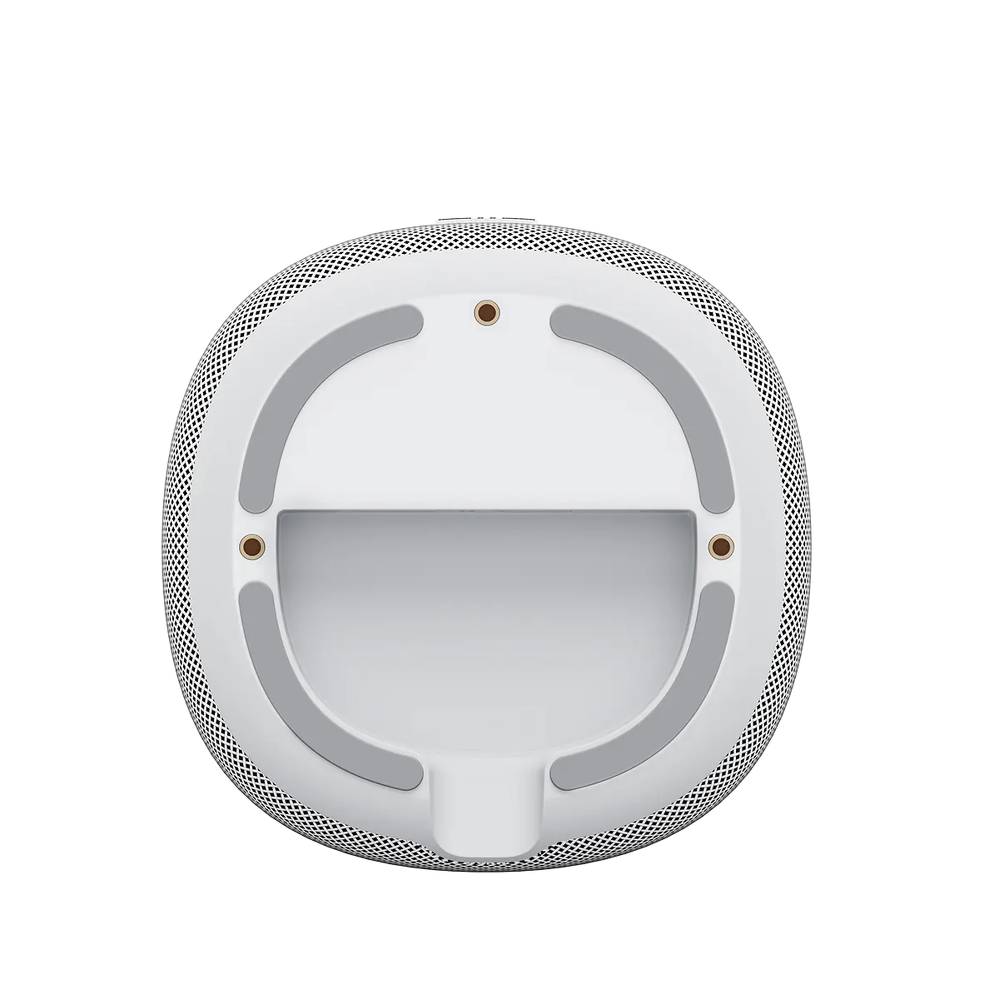 WiiM Sound Streaming-Lautsprecher Weiss Detailansicht Unterseite mit Standfläche