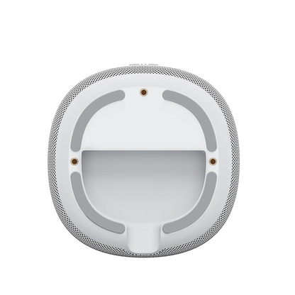 WiiM Sound Streaming-Lautsprecher Weiss Detailansicht Unterseite mit Standfläche