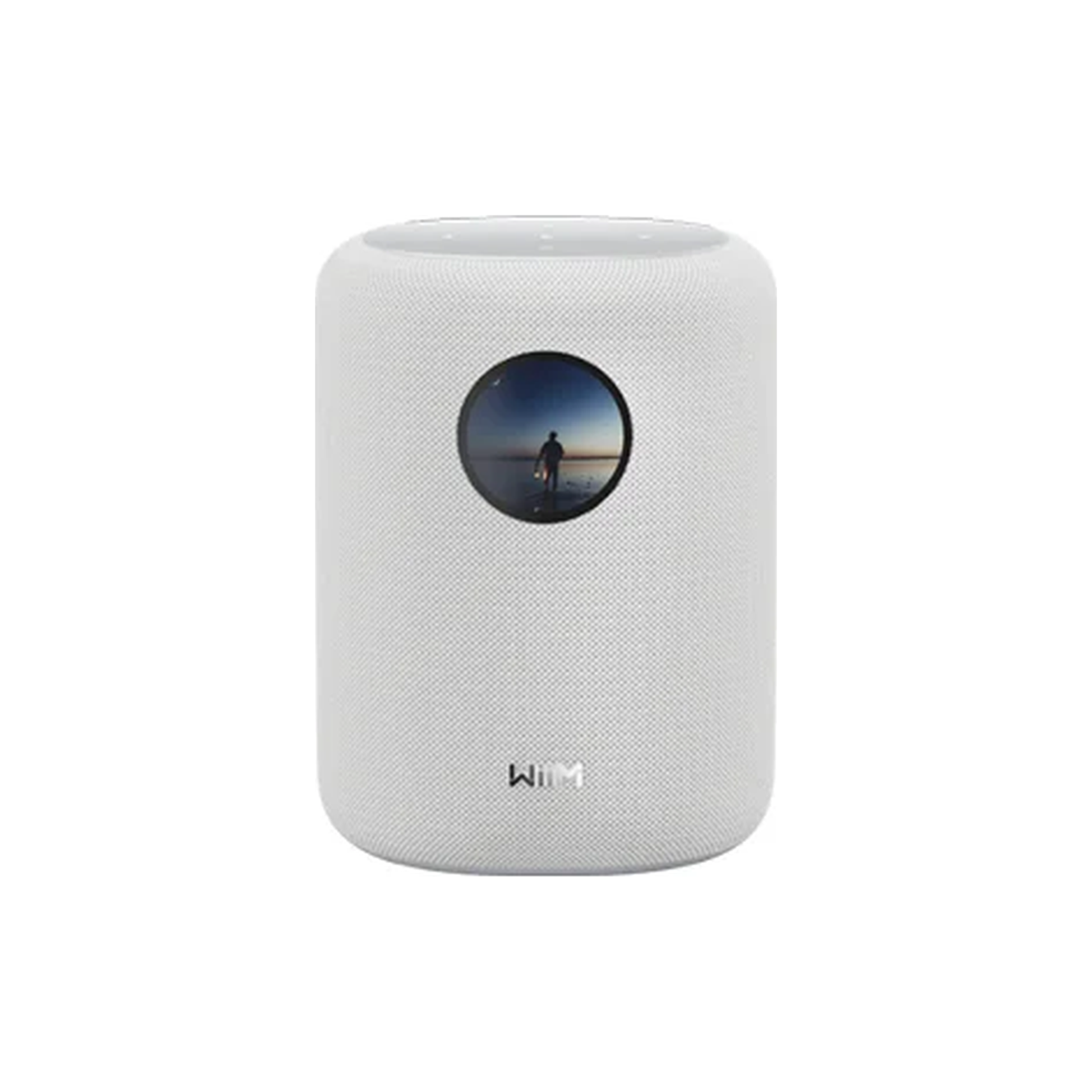 WiiM Sound Streaming-Lautsprecher Weiss Frontansicht 2 frontal auf weissem Grund
